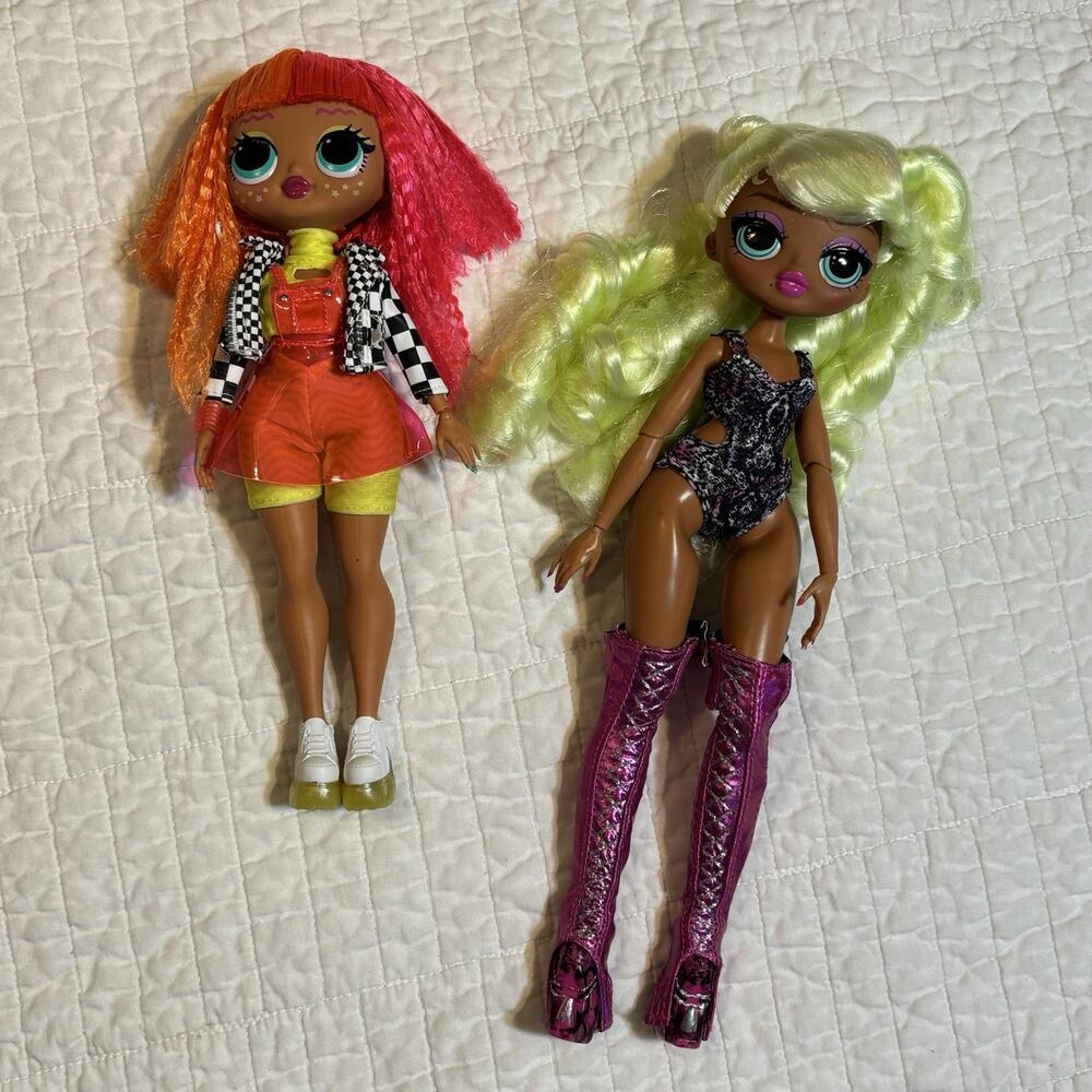 L.O.L. Surprise! O.M.G. Fashion Dolls - Neonlicious & Lady Diva - 2 Dolls ONLY